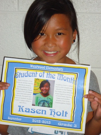 Kasen - Student of the Month